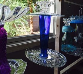 upcycled old glass to beautiful garden art, crafts