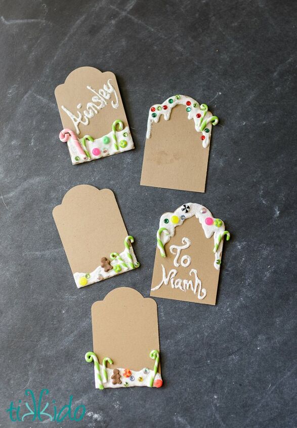 gingerbread candyland gift tags