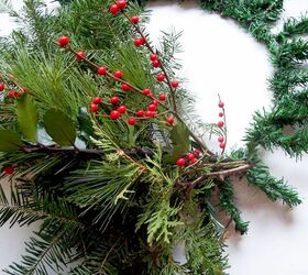 fresh evergreen wreath, crafts, gardening, wreaths