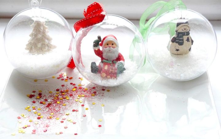 clear baubles decorating ideas