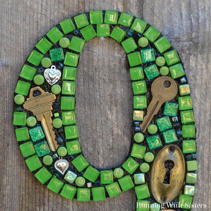 steampunk mosaic house numbers