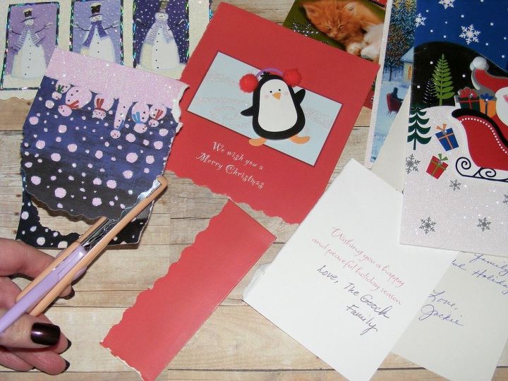 tarjetas de navidades pasadas hechas de nuevo