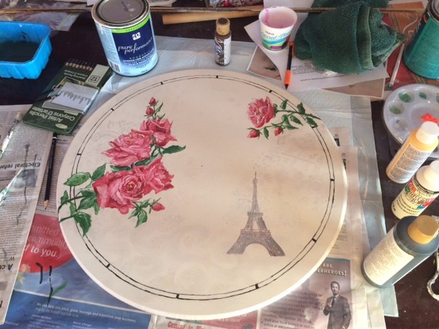 from table to clock, painted furniture