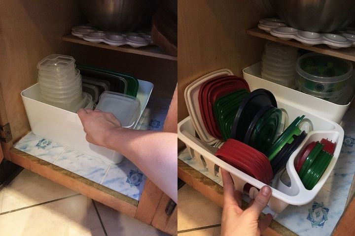 tupperware organization, organizing