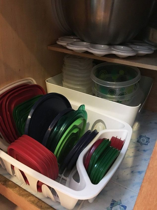 tupperware organization, organizing