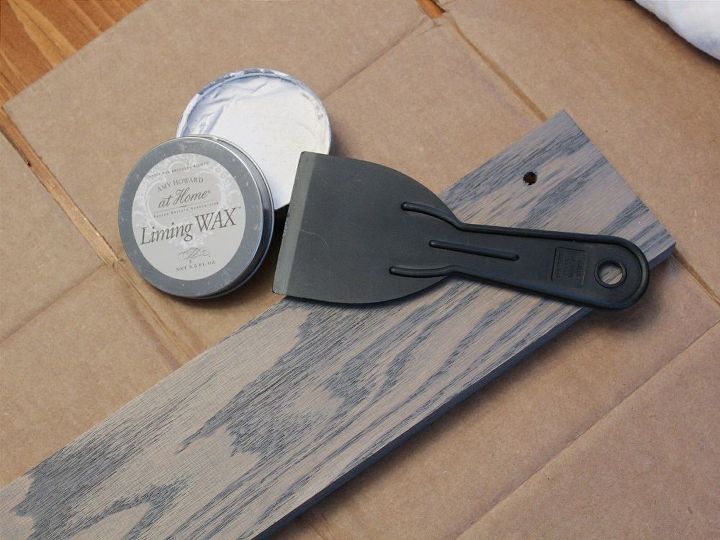 creating a limed whitewashed finish on an oak shelf and more , shelving ideas, woodworking projects