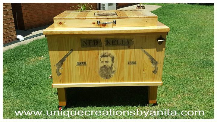ned kelly themed patio cooler, Outdoor Cooler