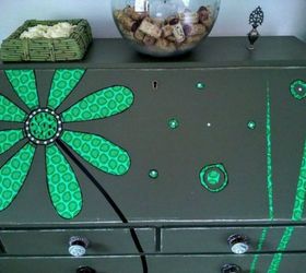 s give your kids the coolest furniture with these 14 jaw dropping ideas, painted furniture, Add some vibrant and retro colors and shapes