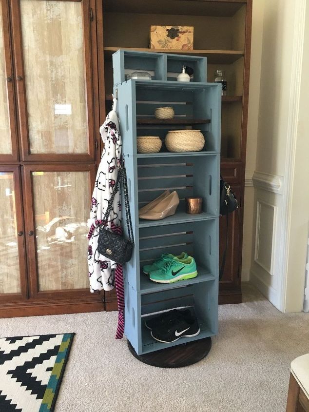 crate storage with a new spin, storage ideas