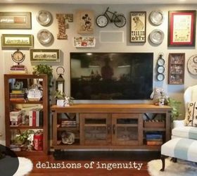 13 low budget ways to decorate your living room walls, Add a gallery wall of your favorite things