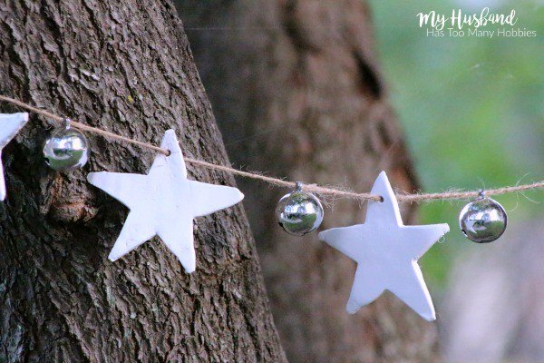 easy silver white rustic christmas garland