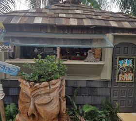tiki shed, outdoor living