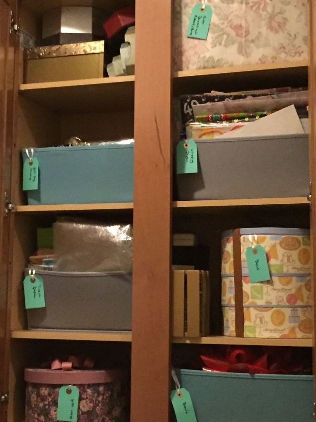 storage and making the most of every inch you have , storage ideas, Wrapping supples