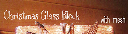christmas glass block