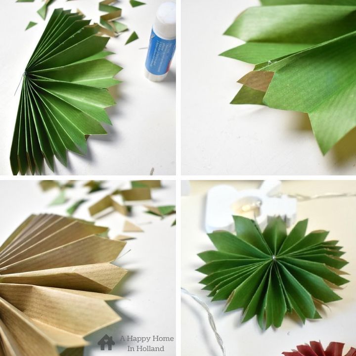 diy paper rosettes from gift wrapping paper