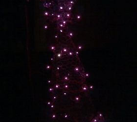 lighted chicken wire tree