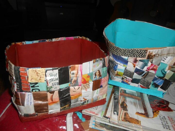 fun little recycled paper baskets, crafts