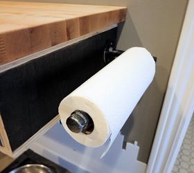 diy industrial pipe paper towel holder, plumbing