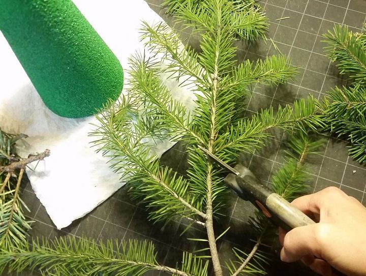 make a faux diy christmas tree with real branches, Let s get those branches ready now