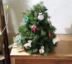 make a faux diy christmas tree with real branches, The hardest part is to decide where it goes