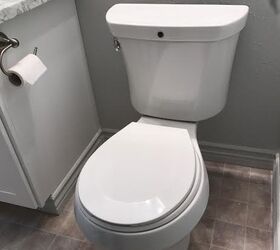 a family affair father in law helps couple mg equip their bathroom, bathroom ideas, Finally completed