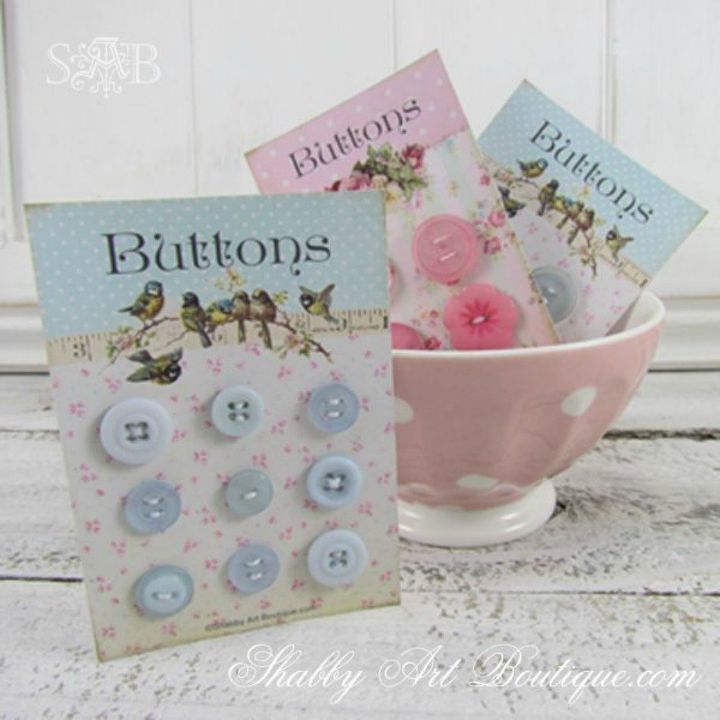 15 quick and easy gift ideas using buttons, Put them on your cards