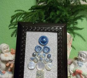 15 quick and easy gift ideas using buttons, Frame them as a Christmas tree