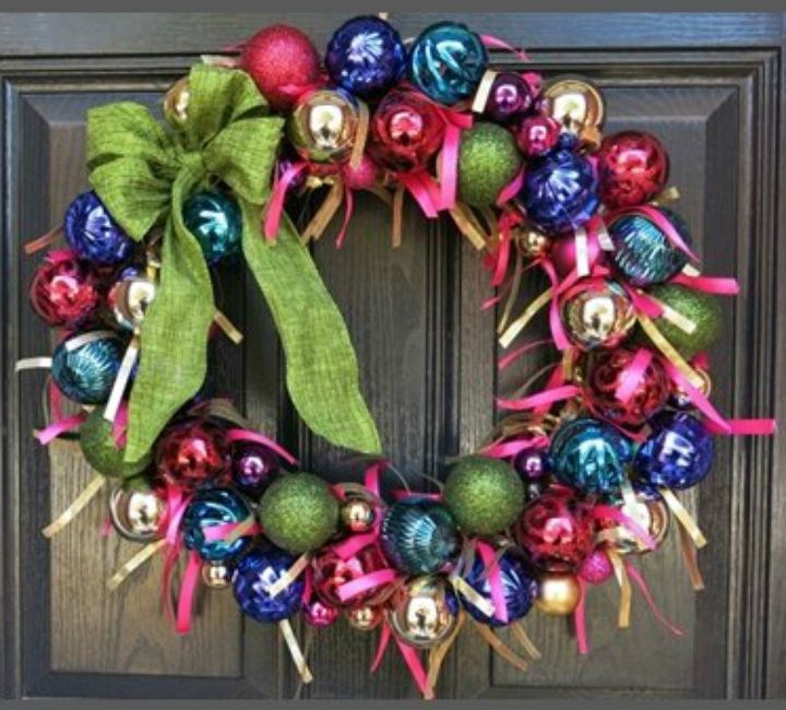 diy ornament christmas wreath