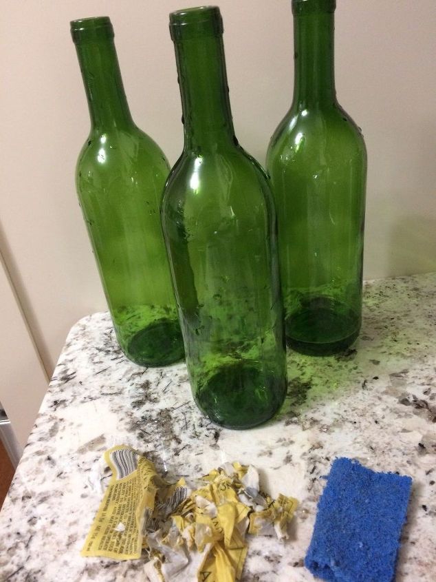Wine Bottle Christmas Decor Easy And Inexpensive Hometalk