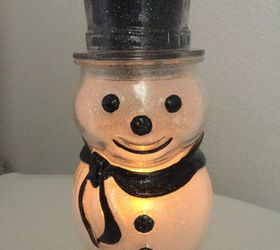 easy glitter snowman 