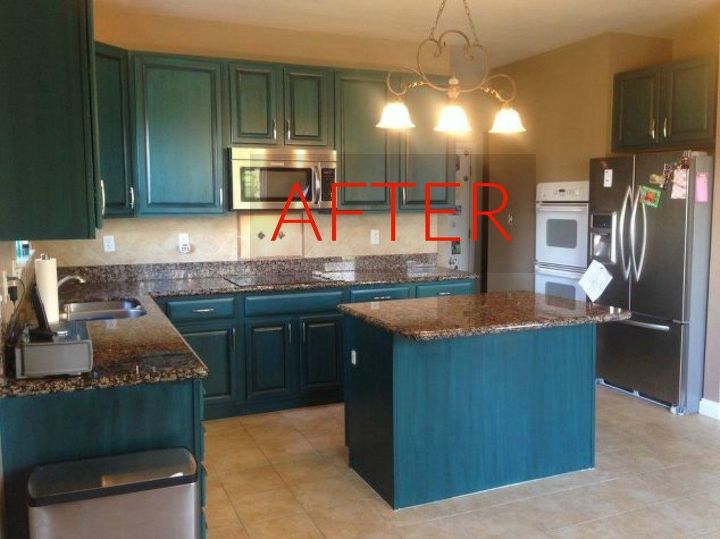 you ll rethink your kitchen color when you see these paint combos, After A stunning Caribbean blue