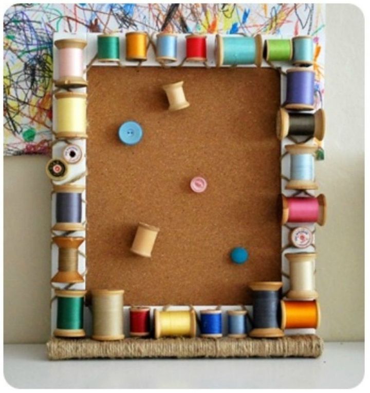 s 11 gorgeous ideas that will change the way you see cork board, Like this craft room mood board