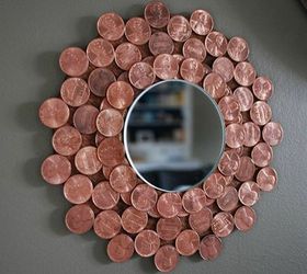s save your pennies for these 12 jaw dropping decor ideas, home decor, This gorgeous starburst copper colored mirror