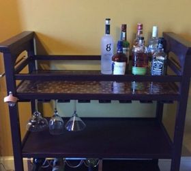 s save your pennies for these 12 jaw dropping decor ideas, home decor, This copper penny coated bar cart