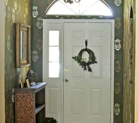 s save your pennies for these 12 jaw dropping decor ideas, home decor, This penny sided entryway cabinet