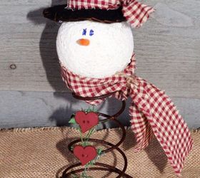 rusty the old bed spring snowman