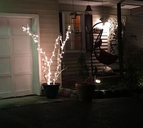 twig x mas lights, gardening