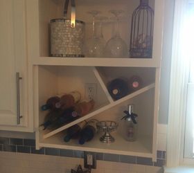 Repurpose built in best sale wine rack in kitchen