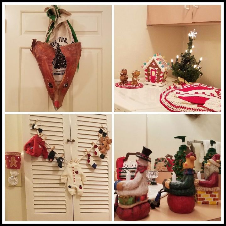 palm frond reindeer craft, crafts, Whimsy in the laundry mud room reindeer