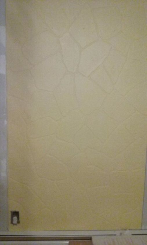 how to paint a faux rock panel wall