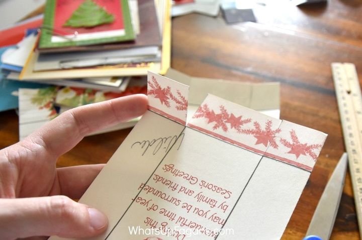 a great way to re gift and recycle christmas cards 