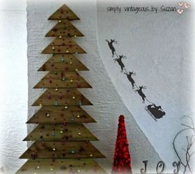 s forget your traditional christmas tree these are even better, Or use up some old fence planks