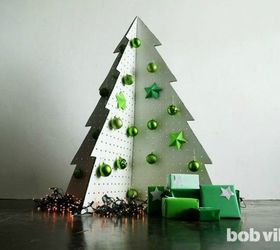 s forget your traditional christmas tree these are even better, Cut pegboard into an easily foldable tree
