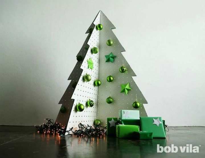 s 17 mini christmas trees we can t stop looking at this season, 3 The foldable pegboard tree
