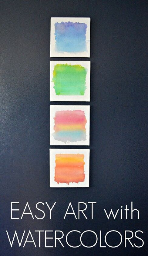 easy art with watercolors, crafts