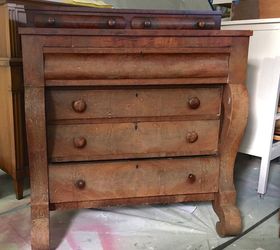 empire dresser makeover with old fashioned milk paint, painted furniture, painting