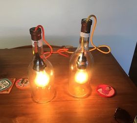 how to make a pendant light with an alcohol bottle , how to