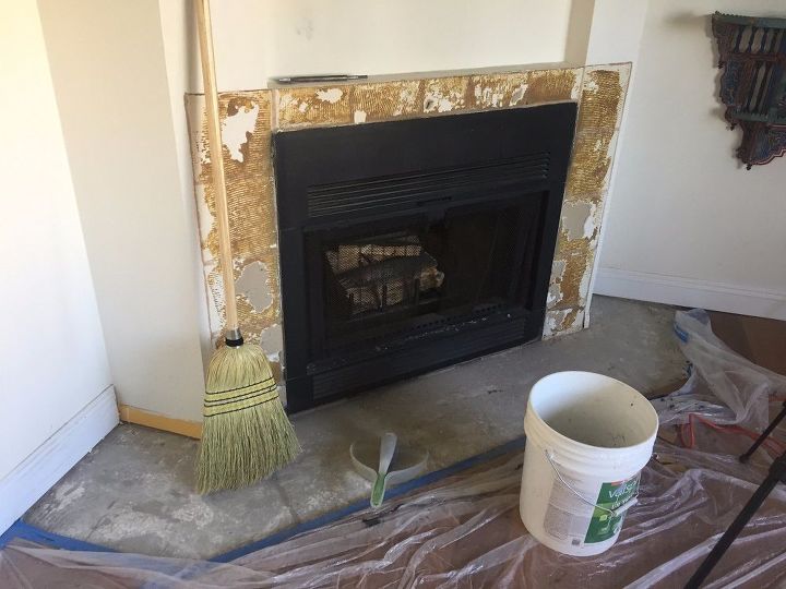 fireplace makeover learn how to tile