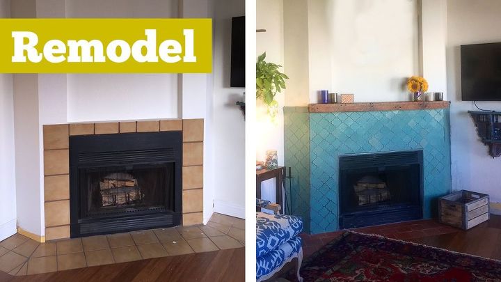 fireplace makeover learn how to tile