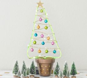 Árbol de Navidad en maceta DIY